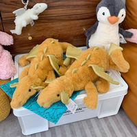 Peluche en coton biologique pour chat, Dragon du Ciel, Dragon des Neiges, Dinosaure en fourrure, Animaux en peluche, Coussin lesté doux, Dragon Volant
