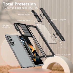 Fournisseur d'usine Clear Armor Phone Case avec couvercle d'objectif de curseur de caméra pour Samsung pour Galaxy Z Fold 6/5 Mobile Accessory - Product Image 5