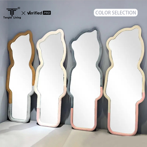 Không thường xuyên trang trí lớn hình dạng lượn sóng đứng phim hoạt hình gương tường đầy đủ chiều dài cơ thể sàn gương - Product Image 2