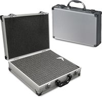 Étui de transport pour instruments de mesure, étui en aluminium résistant, boîte de rangement pour téléphone portable, poche, tableau, boîte à clé