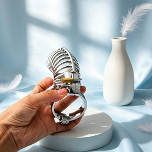 Dispositif de chasteté masculin en acier au manganèse avec anneaux de 40/45/50 mm, cage Cobra en métal, jouets sexuels pour adultes pour hommes - Product Image 5
