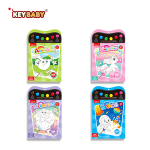 Ensemble de livres de dessin graffiti Keybaby, livre de coloriage princesse aux motifs variés, kit de peinture et pinceaux à l'eau sûrs et lumineux - Product Image 6