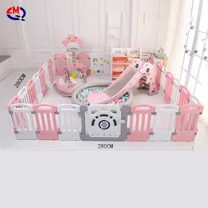 핫 세일 다기능 새로운 디자인 안전 아이 플라스틱 실내 playard 울타리 아기 playpen