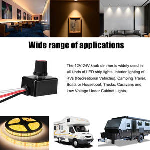 HOOANKE สวิตช์หรี่ไฟ DC 12V-24V,สำหรับให้แสงสว่างภายในรถของรถบ้านหรือรถพ่วงสำหรับแคมป์ปิ้งรถบรรทุก - Product Image 6