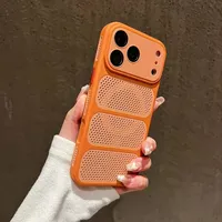 Coque de téléphone magnétique anti-chaleur avec film de protection d'objectif et pare-chocs rigide compatible pour iPhone 17 16 15 14 13 Pro Max