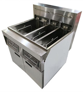 Commercial Electric Deep <strong>Fryer</strong> with 3 Tanks 4 Baskets Restaurant Use <strong>Chips</strong> Fish Donuts KFC Chicken More - Product Image 3