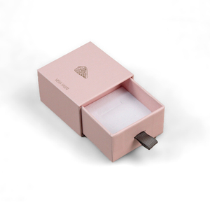 Custom Logo Jewelry Case Cardboard Necklace Slide Drawer <b>Paper</b> Jewelry Box with Black Foam for Jewelry Packaging - Product Image 4