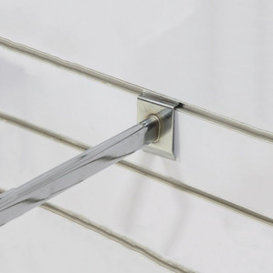 Trang trí slatwall U hình quần áo hiển thị bên treo đường sắt - Product Image 6