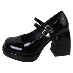 2025 fashion Women Shoes chunky Heeled Sandals Square <b>toe</b> elegant pumps Ankle strap wedding party dress shoes Ladies shoes pumps - Product Image 5
