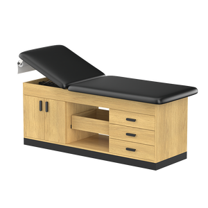 Meja Perawatan Medis Gaya Klinik dengan Kabinet, Meja Pemeriksaan, Tempat Tidur Pijat, Furnitur Rumah Sakit Mt Fixed Height dengan 4 Laci & 2 Pintu - Product Image 3