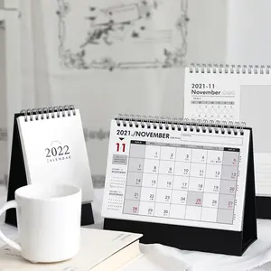 Custom Printed 2025 2026 Home Office Table Desk <strong>Calendar</strong> with Photo <strong>Frame</strong> and Clock Promotional Custom Design - Product Image 4