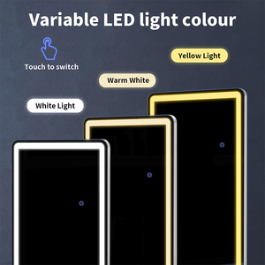 Melodieux sàn đứng gương sang trọng tường Gương trang trí nội thất <span class=keywords><strong>Led</strong></span> Gương trang điểm cho phòng ngủ - Product Image 2