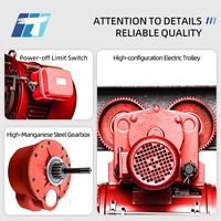 Treuil électrique à câble métallique industriel robuste de 1, 2, 3, 5 et 10 tonnes pour levage de charges lourdes