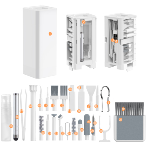Kit de nettoyage multifonction électrique pour clavier, écouteurs et écouteurs <span class=keywords><strong>Airpods</strong></span> Autres produits Brosses de nettoyage - Product Image 2