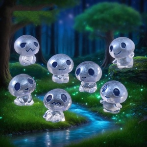 <b>Miniature</b> Resin Craft Animal Alien Figurines Glow-in-the-Dark Eco-friendly Home Decor Ornaments Artistic Easter Goodie Bag - Product Image 2