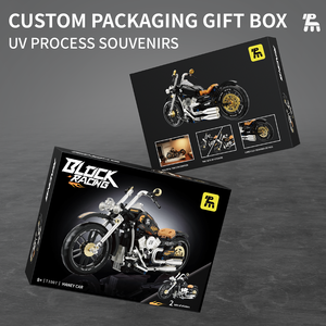 Hanlei Diy Retro Motorfiets Bouwstenen Educatieve Speelgoedauto Set - Product Image 6