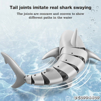 Mini robot poisson télécommandé étanche, jouet animal marin en plastique, requin sous-marin, télécommande 2,4 GHz, certifié sûr