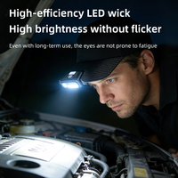 Luz LED para Gorra Manos Libres, Recargable por USB, con Sensor de Movimiento, para Acampar al Aire Libre, Pescar y Trabajar
