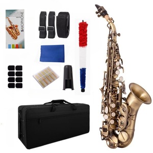 <span class=keywords><strong>Saxophone</strong></span> soprano Bb compact en laiton pour la vente en gros d'instruments de musique - Product Image 1