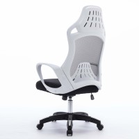 Chaise de bureau ergonomique en maille pivotante Coussin confortable de sièges inclinables à dossier haut