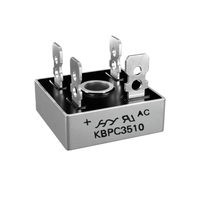 Diodo Rectificador de Puente para Generador WOTIAN KBPC3510, 35A 1000V, Monofásico, Diodo Electrónico de Silicio de Onda Completa