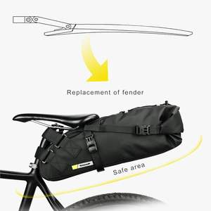 Muestra Gratuita de Bolsa de Ciclismo Multifuncional, Bolsa de Mensajero 100% Impermeable, Mochila para Bicicleta con Bolsillo para Casco - Product Image 5