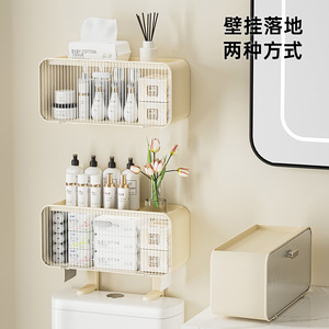 Étagère de rangement murale pour salle de bain, rectangulaire, 50x30cm, avec étagère pour l'organisation des toilettes, durable - Product Image 4