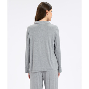 Conjunto de Pijama de Bambú Suave para Mujer, Pijama de Lujo de Dos Piezas de Manga Corta, Ropa de Dormir de Bambú, Algodón y Modal - Product Image 2