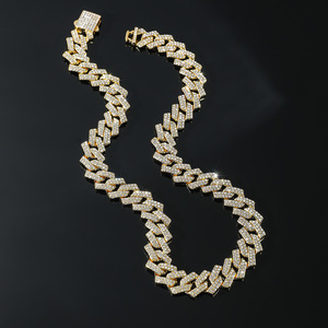 Collar de cadena cubana personalizado con rombos completos estilo Hip Hop, accesorios de calle, moda Tanjing, collar Lijing - Product Image 2