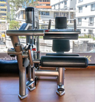 Équipement de musculation et de fitness pour salle de sport : Machine à flexions de cuisses assise à charge guidée First Equip