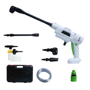 Portable 24V/48V Lithium <b>Battery</b>-Powered High Pressure Water <b>Pump</b> 1500W+ Mobile Car Washer 50BAR High-Voltage Cleaner - Product Image 1