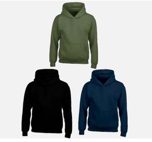 Sudadera de alta calidad, lisa, para niño y niña, con logo personalizado e impresión, sudadera con capucha y cuello redondo para hombre. - Product Image 3