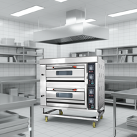 Four à sole électrique commercial RW-20D, nouveau design, haute productivité, équipement de boulangerie pour restaurant, Crown B, 1 sole, 2 plateaux