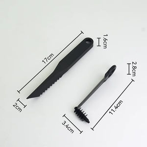 Cuchillos de Cocina de Plástico en Forma de V, Cortador en Espiral, Fácil de Limpiar, para Cortar Frutas, Verduras, Comidas y Reuniones - Product Image 1