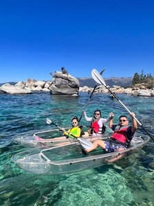 Canoa de cristal para 2 personas, bote de fondo transparente, canoa transparente de plástico para viajes, kayak transparente para la venta - Product Image 2