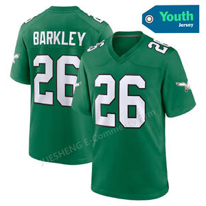 批发青年儿童费城球衣26 Saquon Barkley 1 62 Kelce Jalen伤害33 DeJean缝制美式足球球衣 - Product Image 4