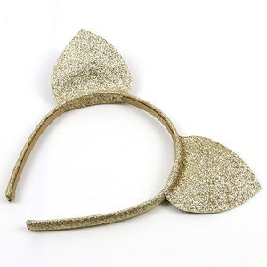 Personnalisé en plastique recouvert de tissu mignon coréen or chat <span class=keywords><strong>oreille</strong></span> bandeau enfants - Product Image 5
