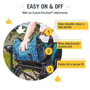 <span class=keywords><strong>Sac</strong></span> de coffre de vélo, rangement pour porte-bagages arrière de vélo, imperméable, <span class=keywords><strong>sac</strong></span> de vélo coloré qui se transforme facilement en bandoulière pour femmes et hommes - Product Image 3