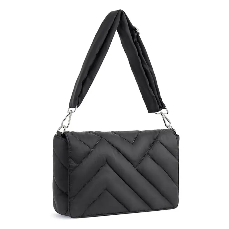 Vancharli produzione di vendita calda di alta qualità alla moda a tracolla durevole portatile pratico in Nylon a forma di triangolo borsa