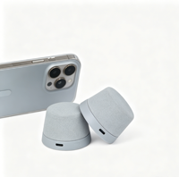 Speaker Mini Nirkabel Portabel Magnetik Kompatibel dengan MagSafe, Dapat Dipasang dengan Magnet, untuk iPhone, Baterai 300mAh, 20Hz-20kHz