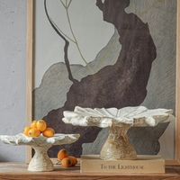 Ensemble de plateaux à fruits en céramique blanche en forme de pétale, faits à la main, modernes et luxueux, pour servir et décorer, pour le chocolat et les fruits