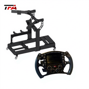 Nouveau volant de course Sim ergonomique en Fiber de carbone longue session confort plusieurs entrées programmables Compatible PC et voiture de jeu - Product Image 1