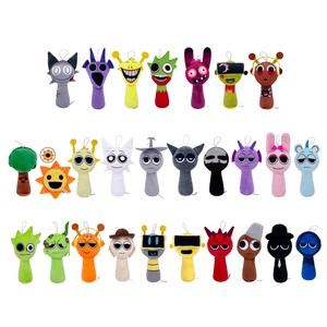 Sprunki peluche Rhythm Box nuovo gioco periferico giocattolo in morbido cotone bambola Super morbida con Figure di animali di peluche per Fan del gioco - Product Image 1