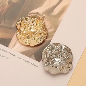 Không thường xuyên thời trang retro xếp li phù hợp với áo len cardigan trench coat kim loại tất cả các nút vàng - Product Image 3