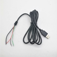 Kabel Data USB 5 Pin Kustom 3A Pengisian Cepat dengan 5 Inti Kawat Terbuka dan Pelindung Tekanan SR