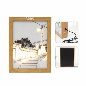 Cuadro de Arte 3D con Luz y Logotipo Personalizado, Decoración de Pared, 3 Modos de Iluminación, Luces Nocturnas Brillantes, Pintura Iluminada - Product Image 2