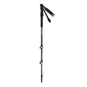 Bastones de Senderismo de Fibra de Carbono, 3 Secciones, Ligeros, con Punta Metálica, Color Negro - Product Image 3