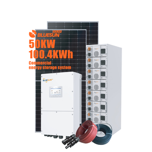 Sistema de Energía Solar Comercial de 30kW-150KW 300KWh, Sistema de Energía Solar Híbrido Conectado a la Red, Fuera de la Red, con Batería - Product Image 3