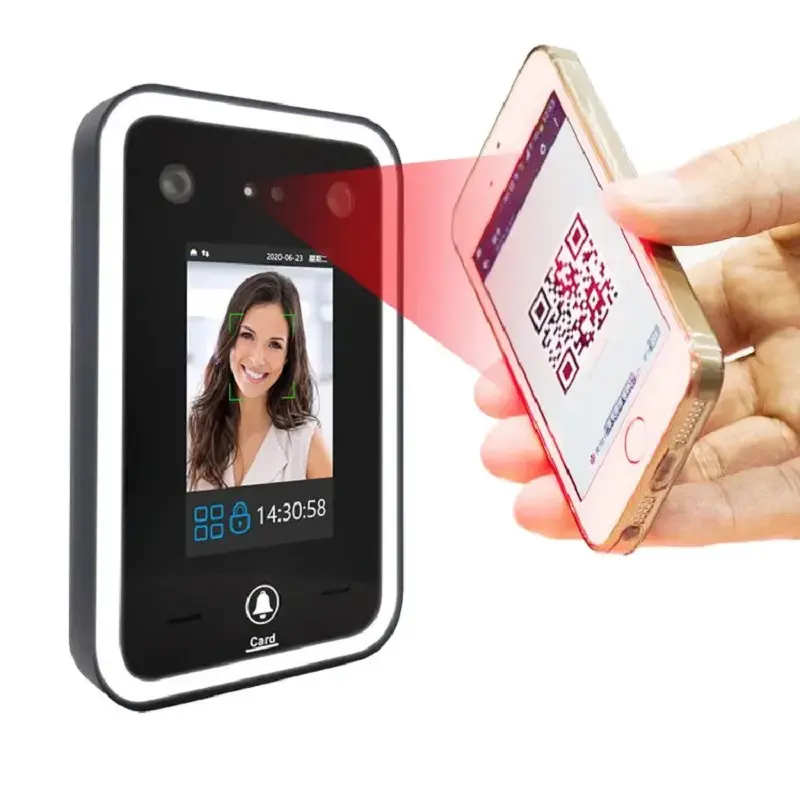 Dynamic 3D Face Access Control Biometric Time Attendance With Proximity Card Reader Facial Recognition Time Attendance Terminal