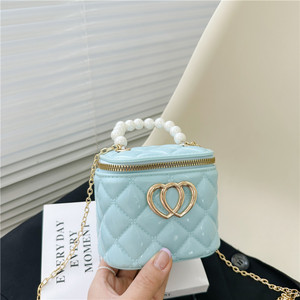 D5643 Portafoglio Mini Jelly per Ragazze, <span class=keywords><strong>Borsa</strong></span> a <span class=keywords><strong>Tracolla</strong></span> da Donna con Manico di Perle e Catena Dorata - <span class=keywords><strong>Borsa</strong></span> a <span class=keywords><strong>Tracolla</strong></span> a Scatola - Product Image 4